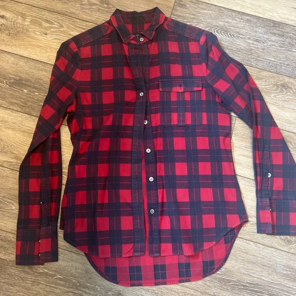 ATM Anthony Thomas Melillo Other - ATM Anthony Thomas Melillo Plaid Flannel Long Sleeve Shirt In Red Black XSmall